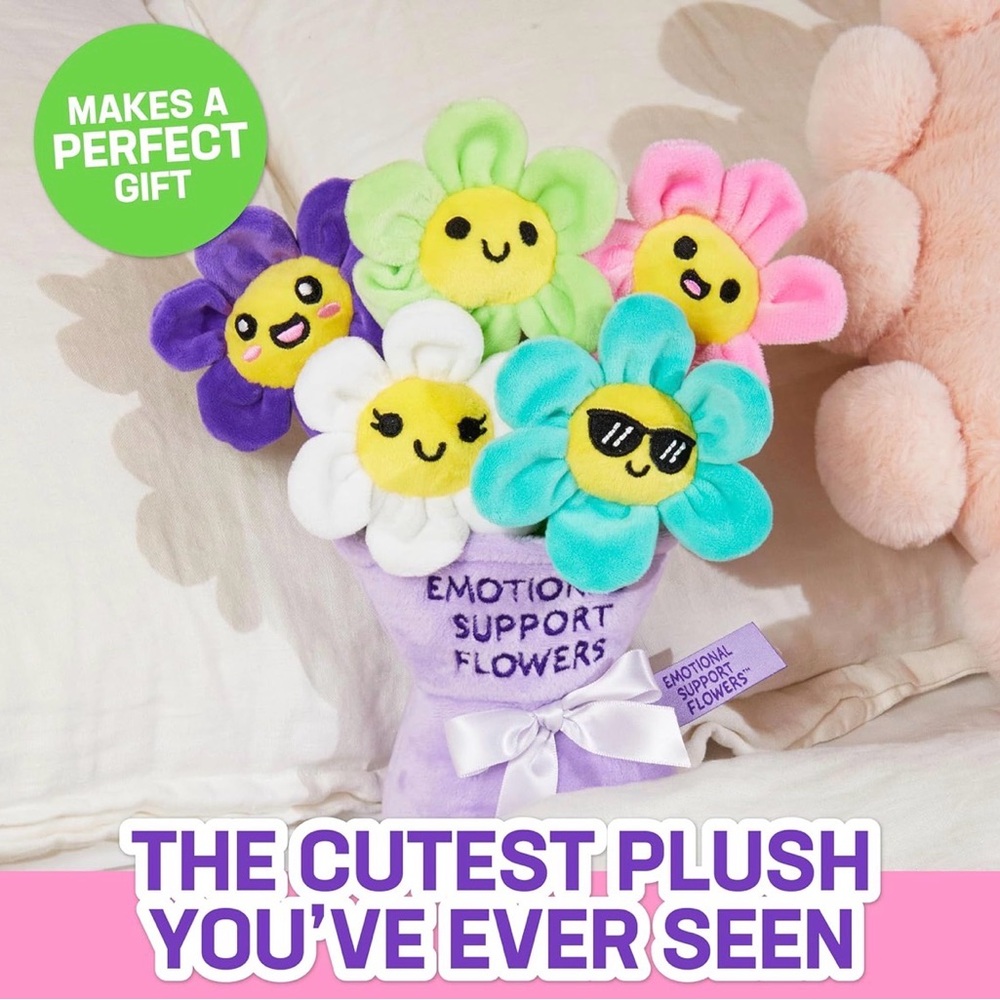 Emotional Support Flowers Plush Bouquet - Picture 4 of 10